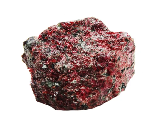 Eudyalithe geode cristais geológicos — Fotografia de Stock