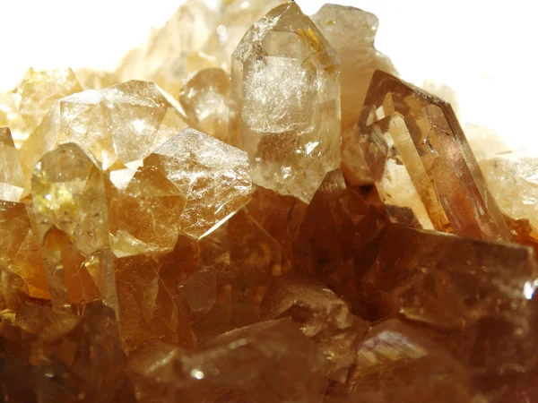 Citrine geode geological crystals — Stock Photo, Image