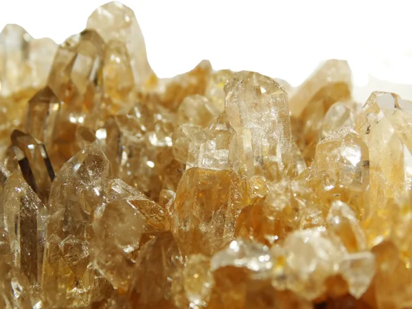 Geologiczne kryształy Citrine Geodezja — Zdjęcie stockowe