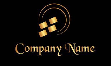 Soyut iş altın logosu