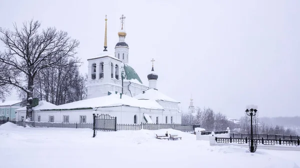 Пейзаж Старою Білою Церквою Взимку — стокове фото