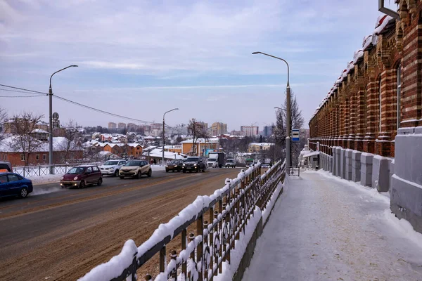 Зимой Улицы Студеная Гора — стоковое фото