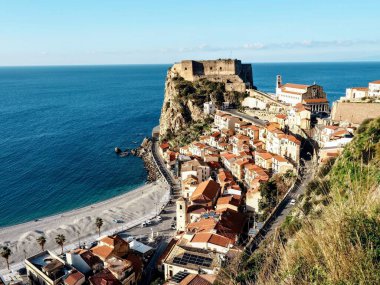 İtalya 'nın eski Scilla kasabası.