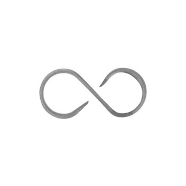 El çizimi suluboya sonsuzluk işareti. Stok Vektörü illüstrasyonu izole edildi