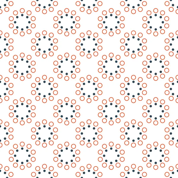 縞模様の幾何学的なスタイリッシュなサークルドットモノトーン白の背景シームレスなパターンベクトル — ストックベクタ