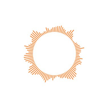 suluboya sarı güneş ışınları. Stok vektör çizimi izole edildi