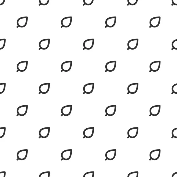 Vector illustratie van geometrische bladeren pictogram eenvoudige naadloze patroon. Bloemen organische achtergrond. Ornament kan worden gebruikt voor cadeaupapier, patroonvullingen, webpagina achtergrond, oppervlaktetexturen en — Stockvector