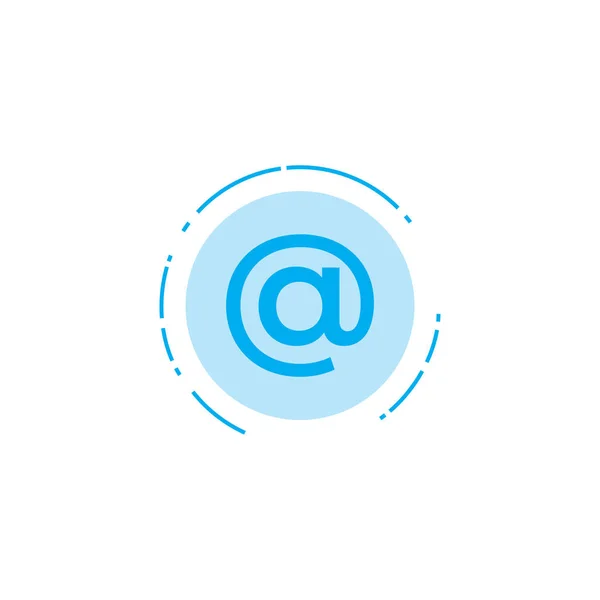 Email Σύμβολο Εμπορικό Στο Σύμβολο Απομονωμένη Διανυσματική Απεικόνιση Αποθέματος — Διανυσματικό Αρχείο