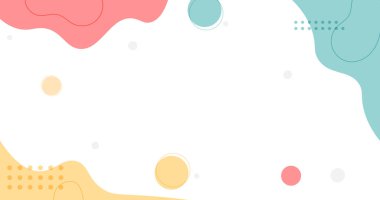 Düz şekilli, dalgalı ve çizgili modaya uygun, soyut sanat geometrik arka planı. Vektör 4K HD arkaplan