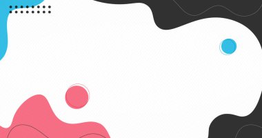 Düz şekilli, dalgalı ve çizgili modaya uygun, soyut sanat geometrik arka planı. Vektör 4K HD arkaplan