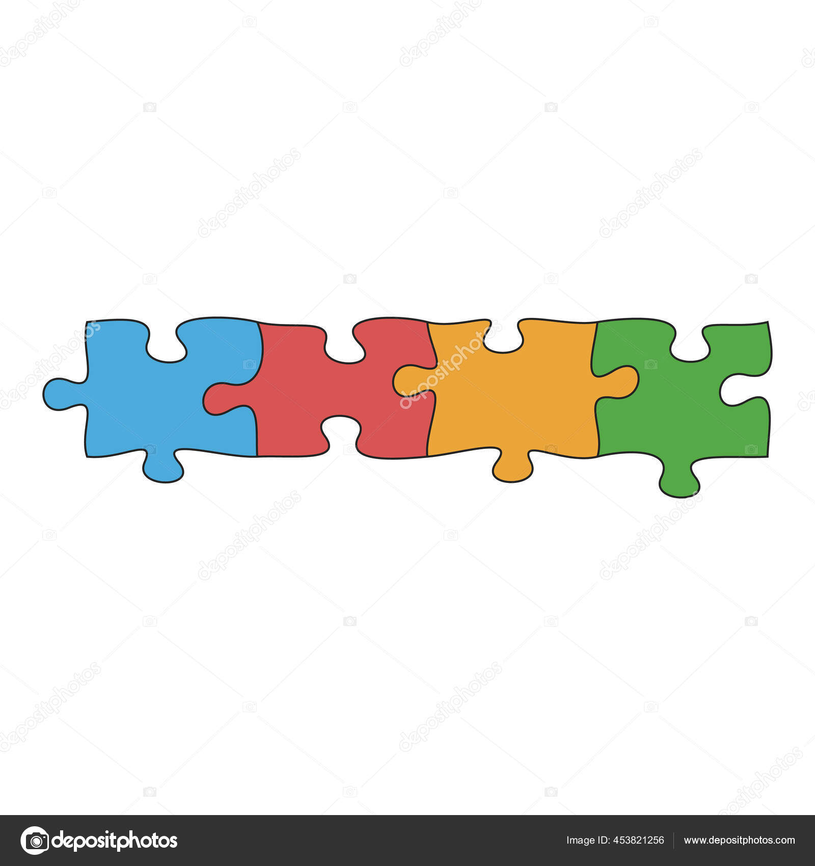 Juego Rompecabezas Rompecabezas Cuatro Piezas Cuatro Piezas Del