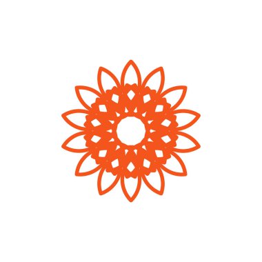 Çiçek vektör ikonu, çiçeğin piktografı. Stok Vektörü illüstrasyonu izole edildi