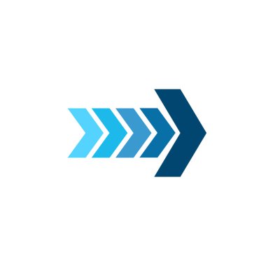 Şirket görevi soyut vektör logo tasarım şablonu. Başarı işareti. İş başarısı geometrik ikonu. Stock Vektör illüstrasyonu