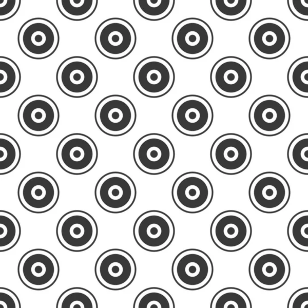 Mozaïek van cirkels, halve cirkels en waaiervormige elementen. Geometrische vector naadloos patroon. Ornament kan worden gebruikt voor cadeaupapier, patroonvullingen, webpagina achtergrond, oppervlaktexturen en — Stockvector