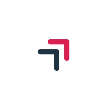 Her zaman yeşil çam ağacı logosuyla yukarı bakan ticaret oku