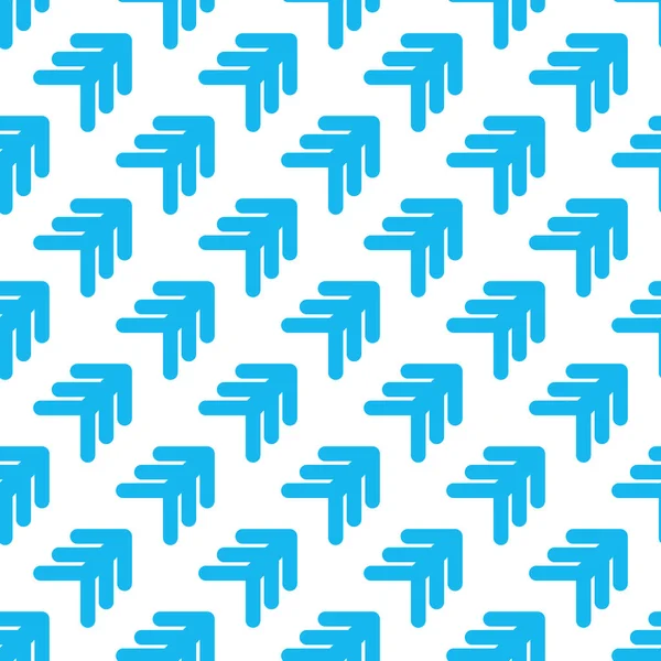 フラット スタイルのシームレスな矢印ベクター背景パターン繊維ファブリック ファッション — ストックベクタ