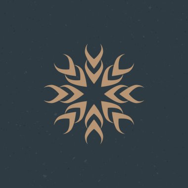 Çok güzel yapılmış simetrik bir mandala tasarımı. Sanat, dekorasyon, logolar ve desenler için mükemmel..