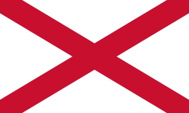 Aziz Patrick 'in taşlamaları. Resmi renklerle Kuzey İrlanda sembolü ve 3: 5 görünüm oranı. Vektör illüstrasyonu