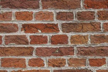  Evin duvarlarında antika tuğlalar var.