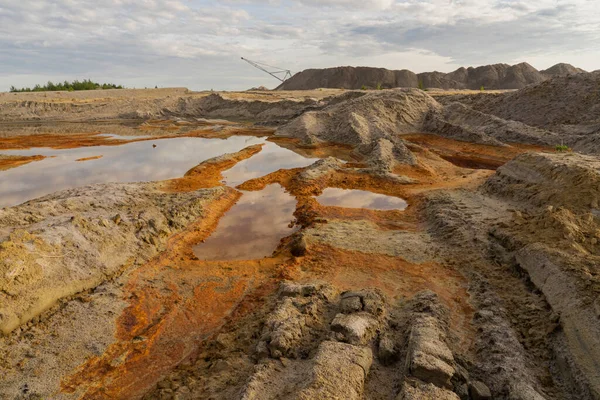 Open pit mining. Environmental problems in ore mining