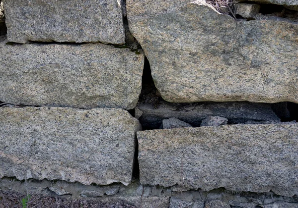 Masonry Large Chunks Processed Granite — Stock Photo, Image