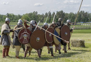 Ukrayna, doğal park Beremytskoe, 23.05.2021 yeniden canlandırma festivali 