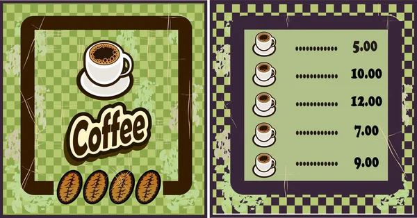 Koffie winkel illustratie ontwerp elementen vintage vector — Stockvector