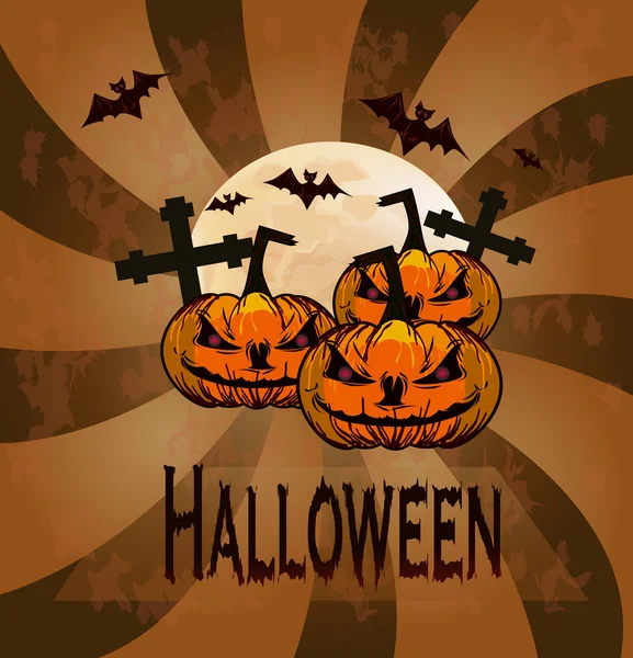 Halloween-vakantie die iedereen zit te wachten voor en angst — Stockvector