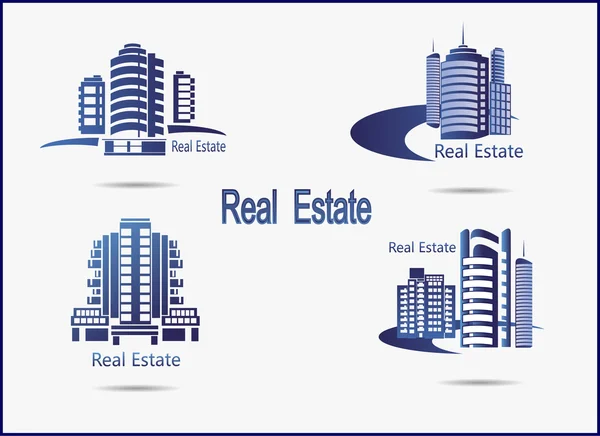 Conjunto de iconos vectoriales Inmobiliaria — Archivo Imágenes Vectoriales