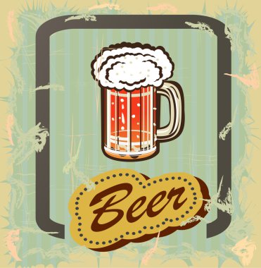 bardak bira ile köpük ve balık