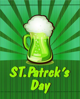 St patrick's day - vektör tebrik kartı