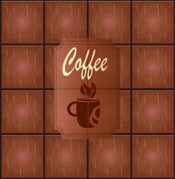 Banner com café — Vetor de Stock