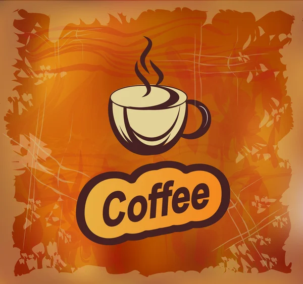 Banner mit Kaffee — Stockvektor