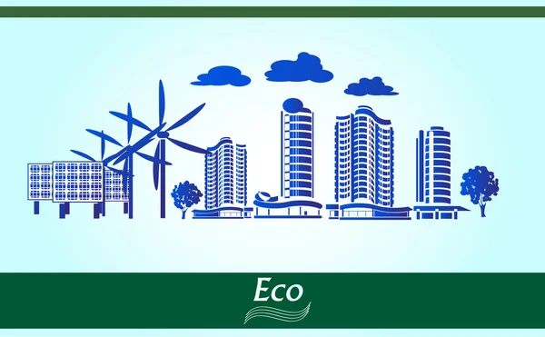 Vector cidade ambiental — Vetor de Stock