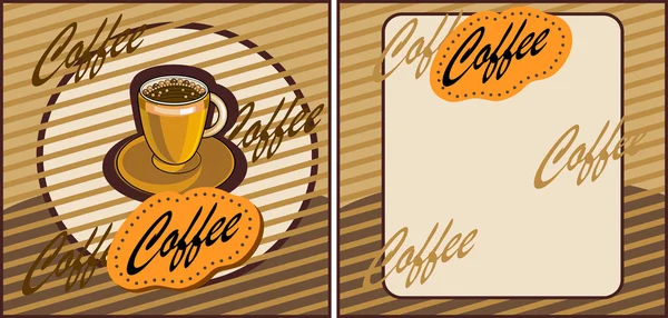 Banner para restaurante y cafetería — Vector de stock