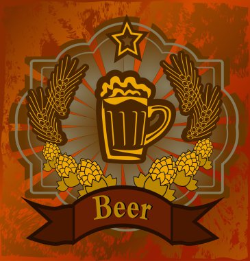 cam kadeh bira ve köpük ile