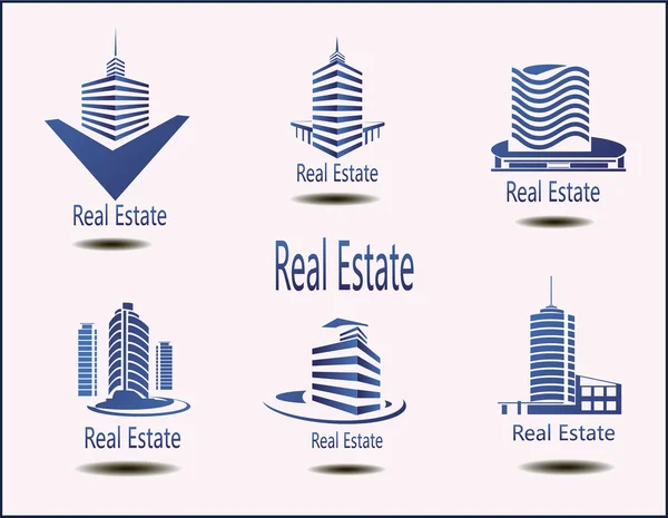 Conjunto de iconos vectoriales Inmobiliaria — Archivo Imágenes Vectoriales