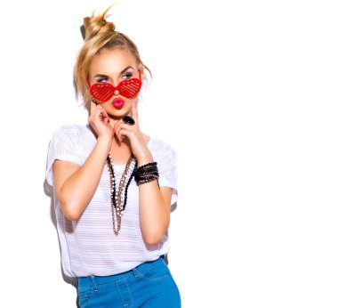 İzole modeli kız moda