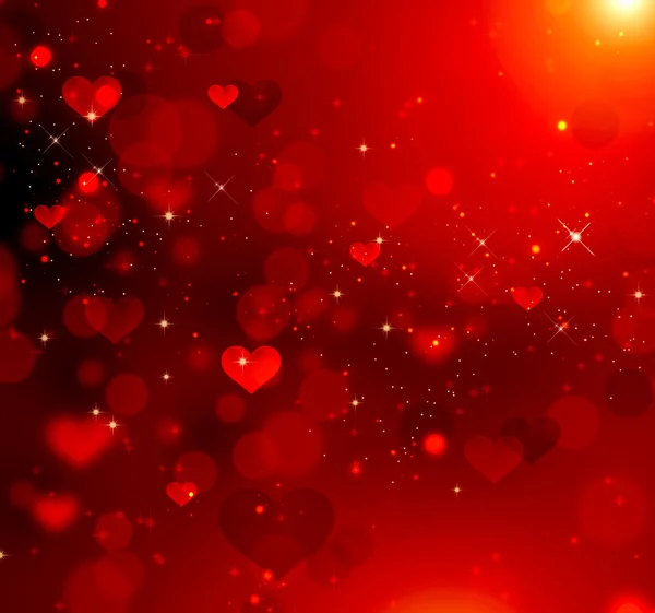 Valentine Hearts Fundo abstrato — Fotografia de Stock