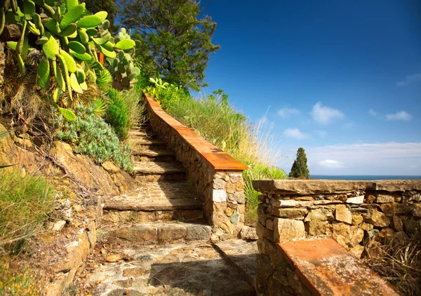 Streets of old Mediterranean town in Spain — Stock Photo, Image