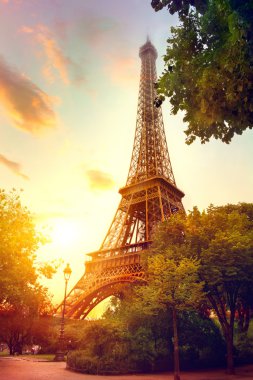 sunrise, paris, Eyfel Kulesi