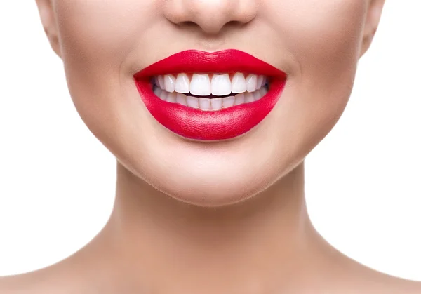 . Healthy white smile closeup. — Stock Photo, Image