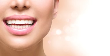  Tooth whitening. Dental care concept clipart