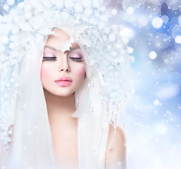 Winter Beauty Fashion Model Royalty Free Stock Photos