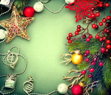 Mücevherlerle dolu Noel arkaplanı