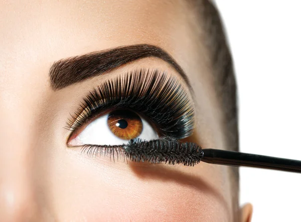 Mascara applying. Stock Picture