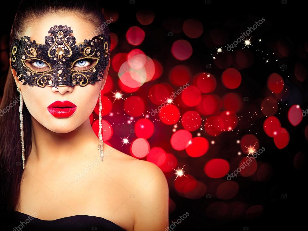 Woman wearing carnival mask Stock Photo by ©Subbotina 59944155