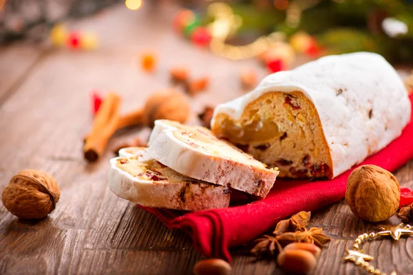 Weihnachtsstollen. — Stockfoto