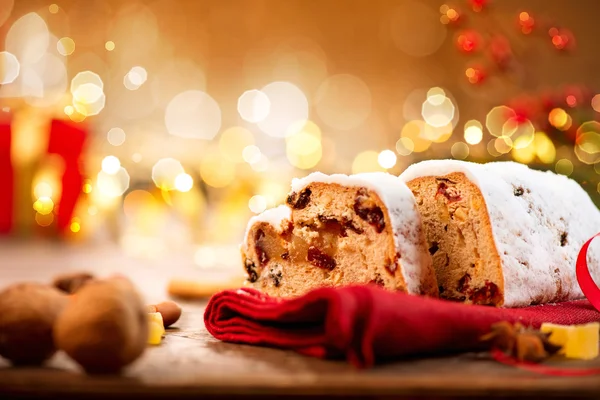 Weihnachtsstollen. — Stockfoto