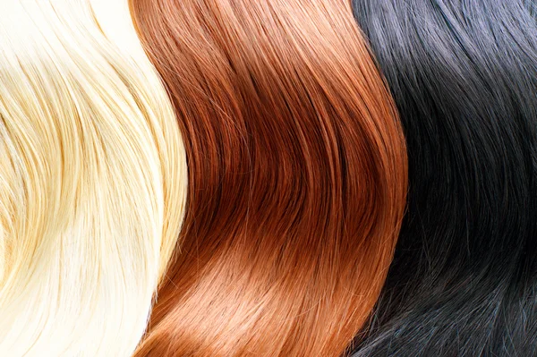 Palety barvy vlasů. — Stock fotografie